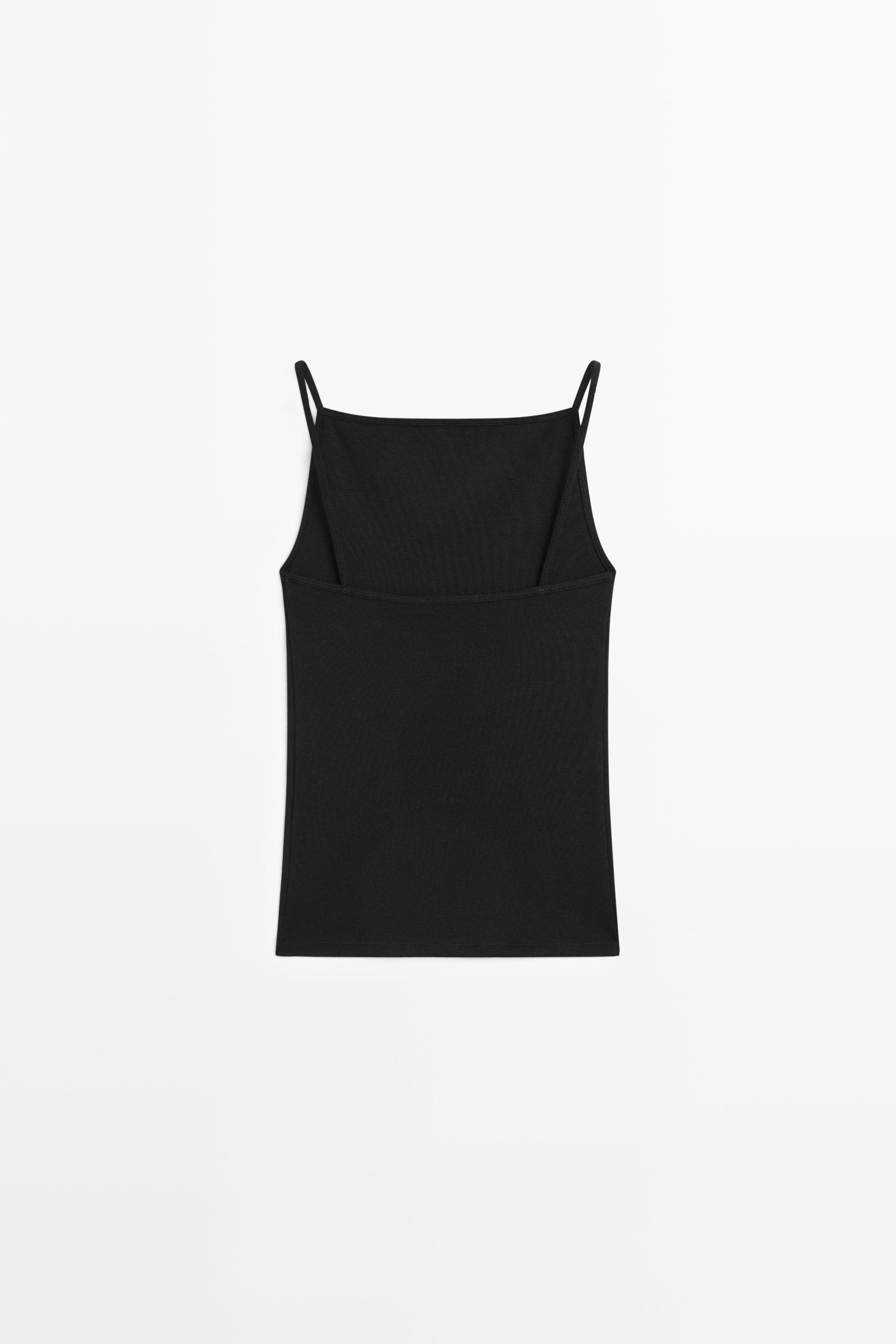 Cotton blend camisole top